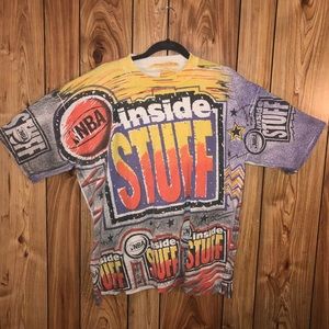 VINTAGE 90s NBA “INSIDE STUFF” T-SHIRT
